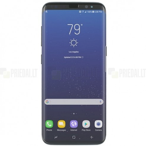 Samsung Galaxy S8+ (G955) dzidra ekrāna aizsargplēve (pilnīgi aizsedzama)