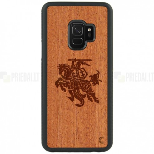 Samsung Galaxy S9+ (G965) „Crafted Cover“ Vytis dabīga koka telefona apvalks
