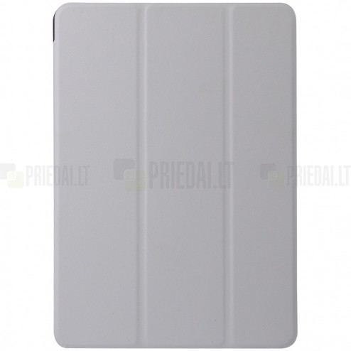 Samsung Galaxy Tab A 9.7 (T555, T550) atvēramais balts ādas maciņš - maks