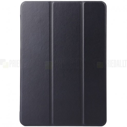 Samsung Galaxy Tab A 9.7 (T555, T550) atvēramais melns ādas maciņš - maks