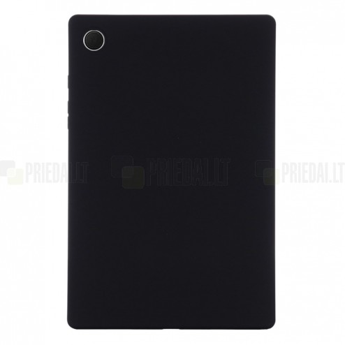 Samsung Galaxy Tab A8 10.5 2021 (X200, X205) „Shell“ cieta silikona (TPU) melns apvalks