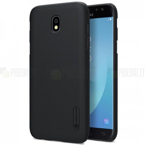 Samsung Galaxy J7 2017 (J730) Nillkin Frosted Shield melns plastmasas apvalks