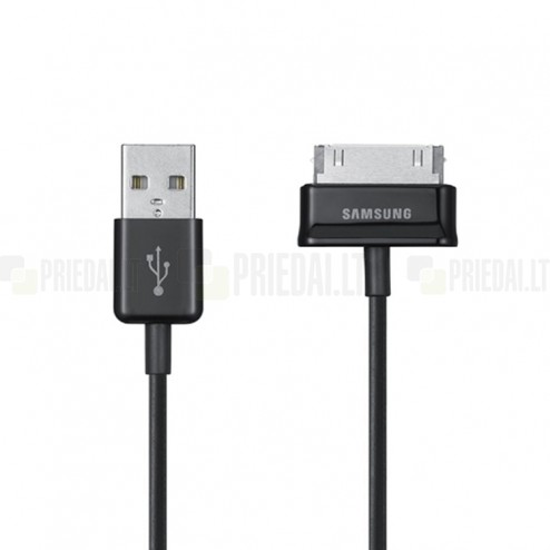 Samsung 30-pin originals melns USB vads planšetdatoriem 1 m. (ECC1DP0UB) (Galaxy Tab 10.1, Note 10.1 un ct.)