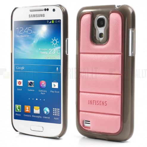 Stilīgs „Infisens“ Hybrid Bumper rozs Samsung Galaxy S4 Mini apvalks