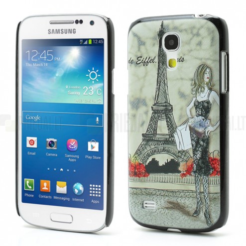 Samsung Galaxy S4 Mini krāsains plastmasas apvalks - Eifelis
