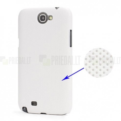 Samsung Galaxy Note 2 N7100 plastmasas balts apvalks