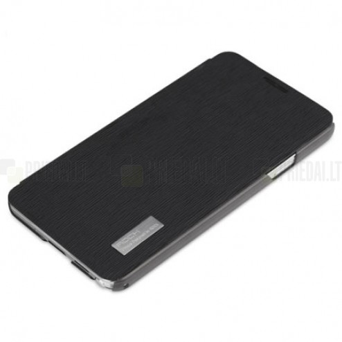 Samsung Galaxy Note 3 N9005 Rock Elegant atvēramais melns futrālis