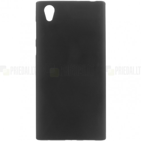 Sony Xperia L1 (G3311, G3312, G3313) cieta silikona (TPU) melns apvalks