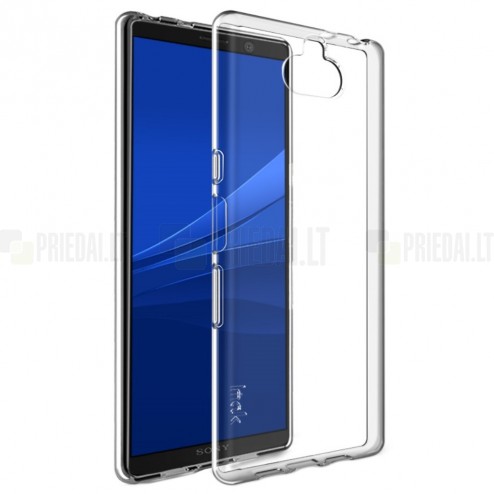 Sony Xperia 10 (XA3) „Imak“ cieta silikona (TPU) dzidrs apvalks