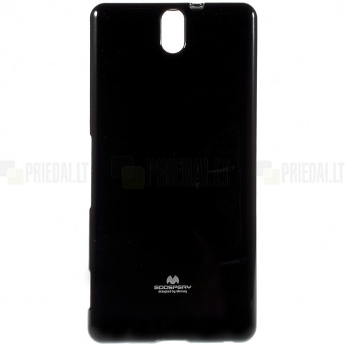 Sony Xperia C5 Ultra Mercury melns cieta silikona (TPU) apvalks