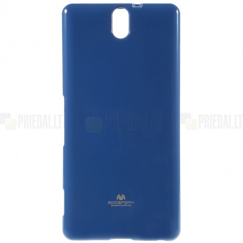 Sony Xperia C5 Ultra Mercury zils cieta silikona (TPU) apvalks