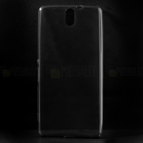Sony Xperia C5 Ultra dzidrs (caurspīdīgs) cieta silikona TPU pasaulē planākais pelēks apvalks