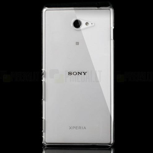 Sony Xperia M2 plastmasas dzidrs (caurspīdīgs) futrālis