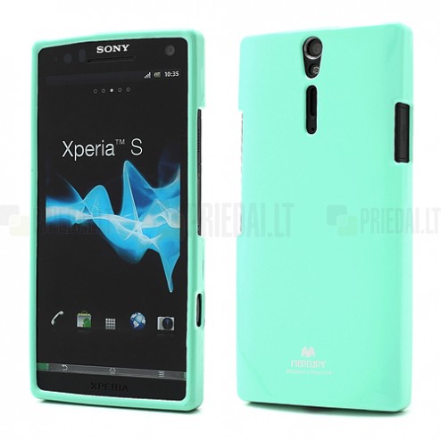 Sony Xperia S Mercury piparmētru cieta silikona (TPU) futrālis