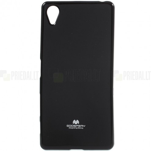 Sony Xperia X (F5121, F5122) Mercury melns cieta silikona (TPU) apvalks