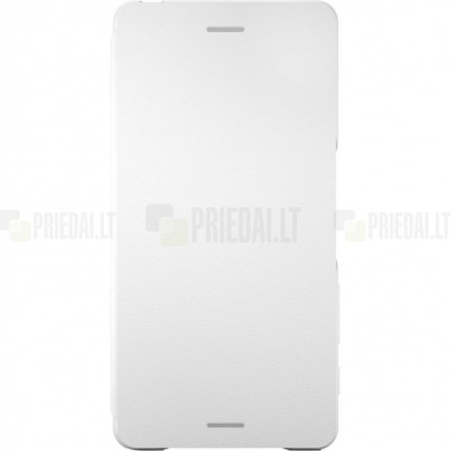 Oficiāls Sony Xperia X Style Cover Flip balts atvērams maciņš SCR52 (maks)