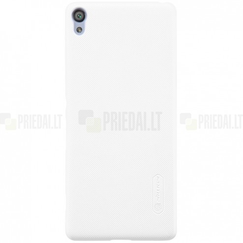 Sony Xperia XA Nillkin Frosted Shield balts plastmasas futrālis + ekrāna aizsargplēve