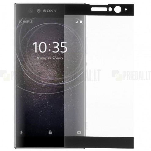 Sony Xperia XA2 un Sony Xperia XA2 Dual Calans Tempered Glass melns ekrāna aizsargstikls