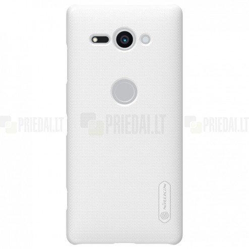 Nillkin Frosted Shield Sony Xperia XZ2 Compact balts plastmasas futrālis + ekrāna aizsargplēve