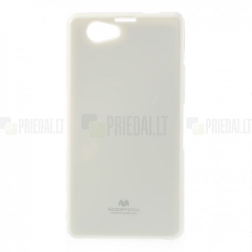 Sony Xperia Z1 Compact Mercury balts cieta silikona (TPU) futrālis