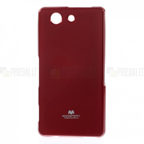 Sony Xperia Z3 Compact Mercury sarkans cieta silikona (TPU) futrālis