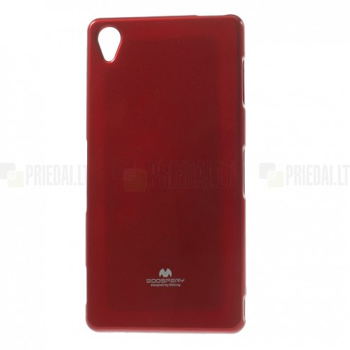 Sony Xperia Z3 Mercury sarkans cieta silikona (TPU) futrālis