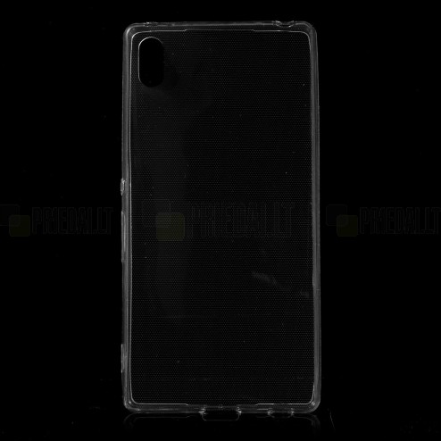Sony Xperia Z3+ Pluss dzidrs (caurspīdīgs) cieta silikona TPU pasaulē planākais apvalks