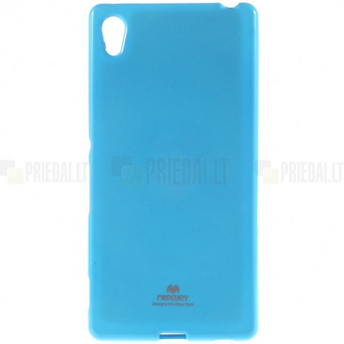 Sony Xperia Z3+ Pluss Mercury gaiši zils cieta silikona (TPU) apvalks