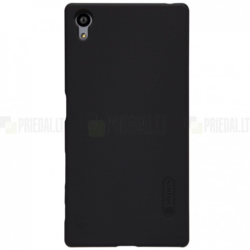Sony Xperia Z5 Nillkin Frosted Shield melns plastmasas apvalks