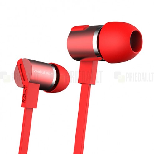 „Wallytech“ Essential W800 ausīs ieliekamās sarkanā krasā austiņas