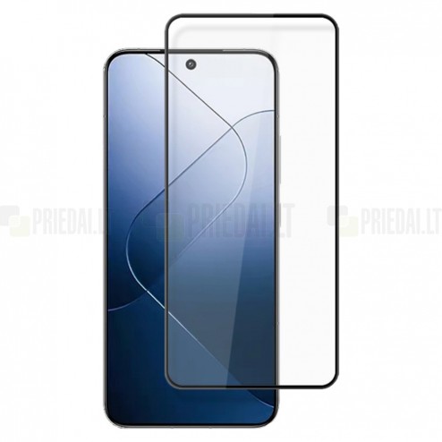 Xiaomi 14 „Mocolo“ 2.5D Tempered Glass melns ekrāna aizsargstikls