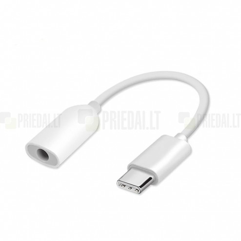 Origināls Xiaomi balts USB-C 3.5 mm AUX adapteris