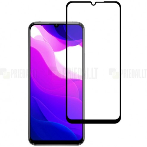 Xiaomi Mi 10 Lite Mocolo Tempered Glass melns ekrāna aizsargstikls