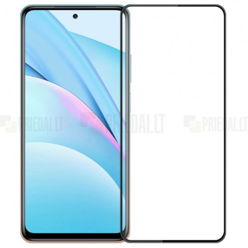 Xiaomi Mi 10T (10T Pro, 10T Lite 5G) „Mofi“ Tempered Glass melns ekrāna aizsargstikls