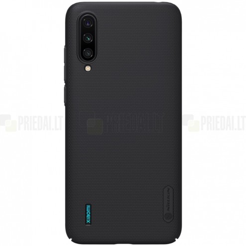 Xiaomi Mi 9 Lite "Nillkin" Frosted Shield melns vāciņš, apvalks