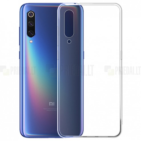 Xiaomi Mi 9 SE dzidrs (caurspīdīgs) cieta silikona TPU pasaulē planākais apvalks
