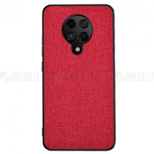 Xiaomi Poco F2 Pro „Bi-Color“ Splicing sarkans ādas apvalks