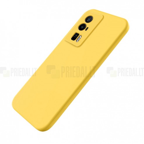 Xiaomi Poco F5 Pro „Shell“ cieta silikona (TPU) dzeltens apvalks