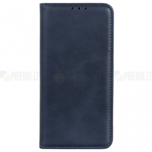 Xiaomi Poco X4 GT (Redmi Note 11T Pro, Redmi Note 11T Pro+) „Split“ sērijas zils atvērams maciņš, maks