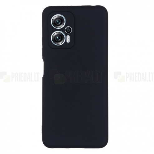 Xiaomi Poco X4 GT (Redmi Note 11T Pro, Redmi Note 11T Pro+) „Shell“ cieta silikona (TPU) melns apvalks