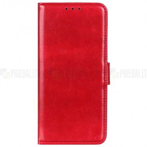 Xiaomi Redmi 12 4G sērijas sarkans atvērams maciņš, maks
