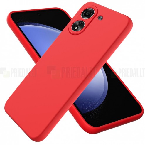 Xiaomi Redmi 13C (Poco C65) Shell cieta silikona (TPU) apvalks - sarkans