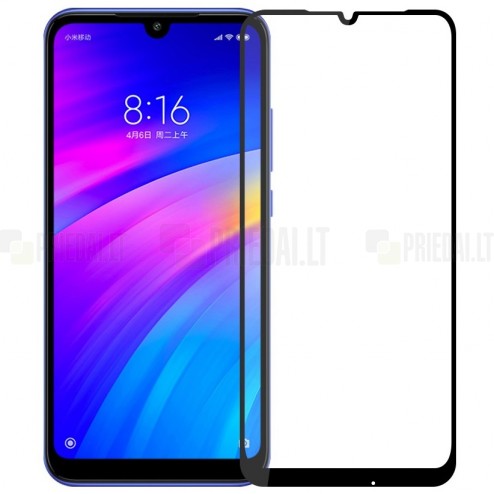 Xiaomi Redmi 7 Mofi Tempered Glass melns ekrāna aizsargstikls