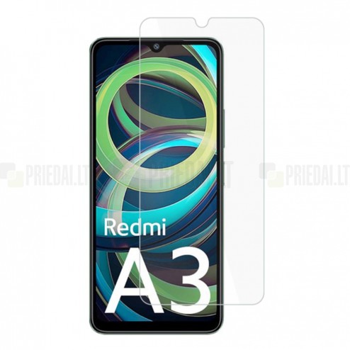 Xiaomi Redmi A3 dzidrs ekrāna aizsargstikls (Tempered Glass)