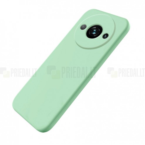 Xiaomi Redmi A3 (Poco C61) Shell cieta silikona (TPU) apvalks - zaļš