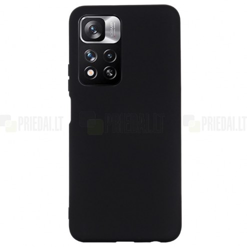 Xiaomi Redmi Note 11 Pro+ „Shell“ cieta silikona (TPU) melns apvalks