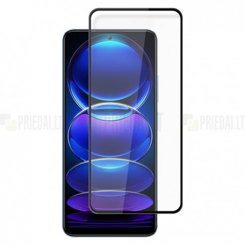 Xiaomi Redmi Note 12 Pro+ 5G Mocolo 2.5D Tempered Glass melns ekrāna aizsargstikls