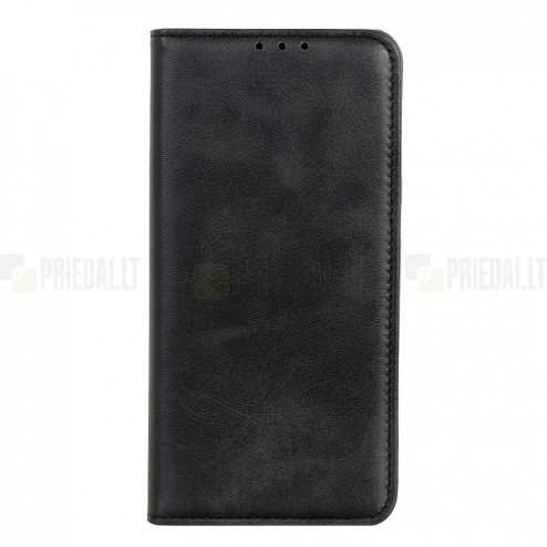 Xiaomi Redmi Note 13 Pro 4G (Poco M6 Pro) „Split“ sērijas melns atvērams maciņš, maks