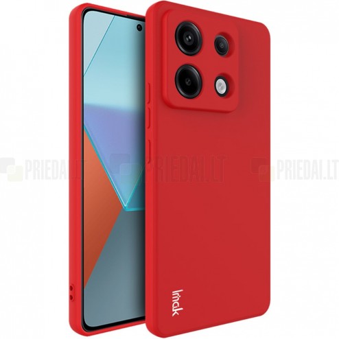 Redmi Note 13 Pro 5G (Poco X6 5G) „Imak“ cieta silikona (TPU) sarkans apvalks