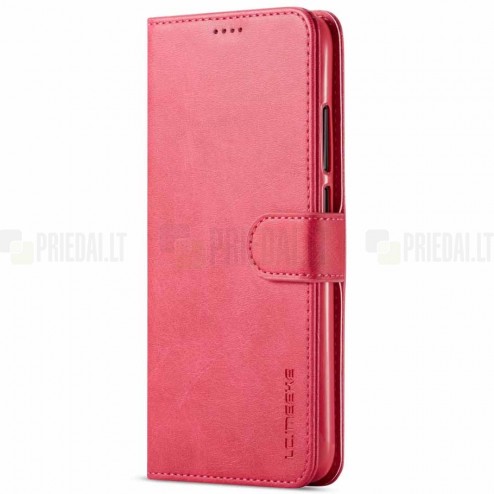 Samsung Galaxy S23 FE (Fan Edition) CaseMe Retro solīds atvēramais ādas melns maciņš - maks